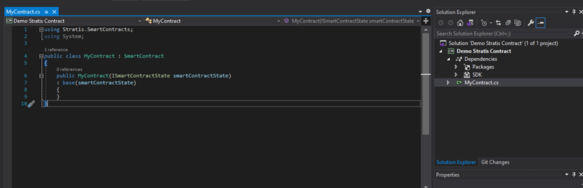 Getting Started with Smart Contract in C# Using Stratis Blockchain